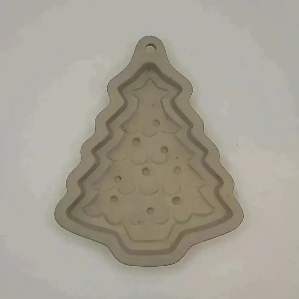 Vintage Hearthstone Holiday Cookie  Mold Ceramic Christmas Set Of 4 - Picture 5 of 6